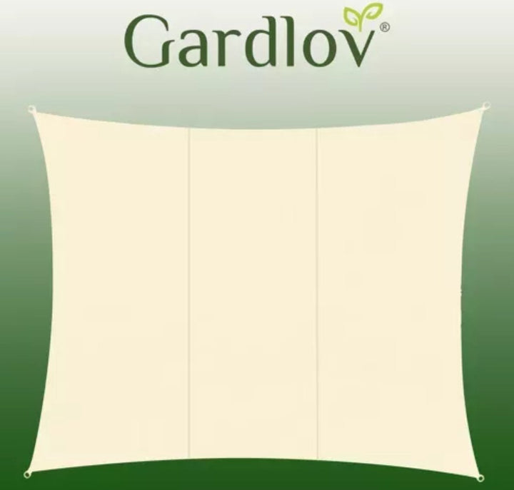 Gardlov Beige Zonneschermzeil 3x4m - Perfecte Schaduw en UV-bescherming