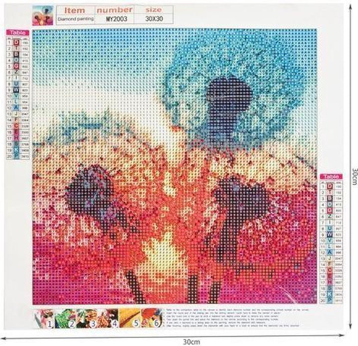 Diamond Painting set - Blaasbloemen