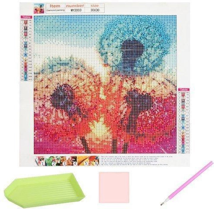 Diamond Painting set - Blaasbloemen