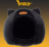 Purlov Plush Cat Bed - Luxe Huisje voor Jouw Kat