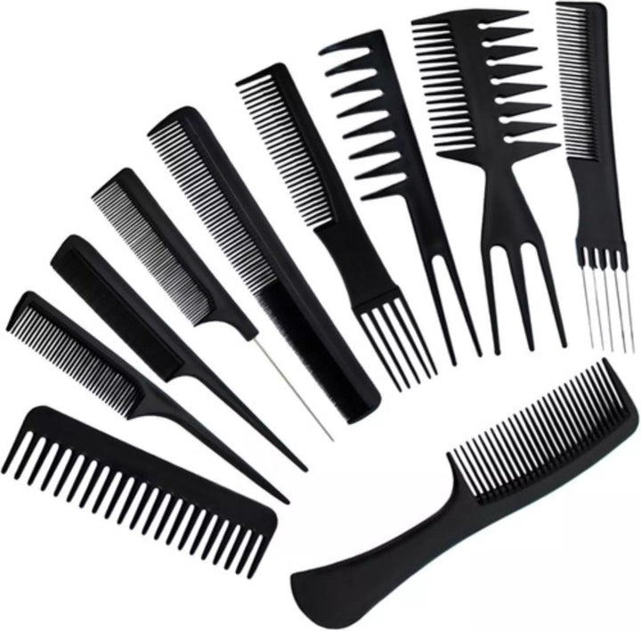 Soulima Professionele Kapperskammen - Set van 10 Stuks