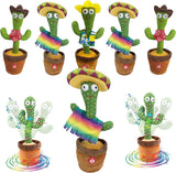 Oplaadbare Dansende Cactus Met 120 TikTok Liedjes Incl. USB - Pratende Cactus - Dancing Cactus - Cactus Speelgoed