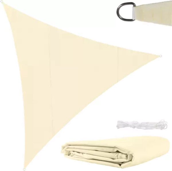 Gardlov Beige Zonneschermzeil 4 x 4 x 4 meter - Duurzame Bescherming en Stijlvol Ontwerp