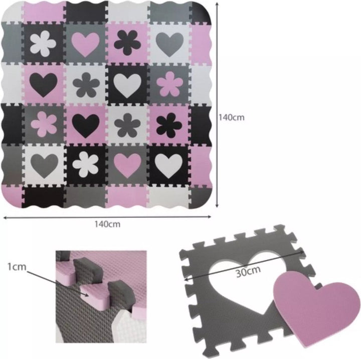 Kruzzel Educatieve Puzzelmat voor Creatief Speelplezier - Veilig &amp; Kleurrijk