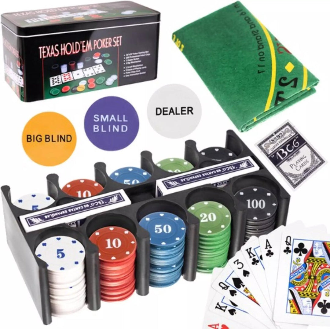 Ruhhy XL Complete Pokerset 200 Chips - Casino-ervaring Thuis