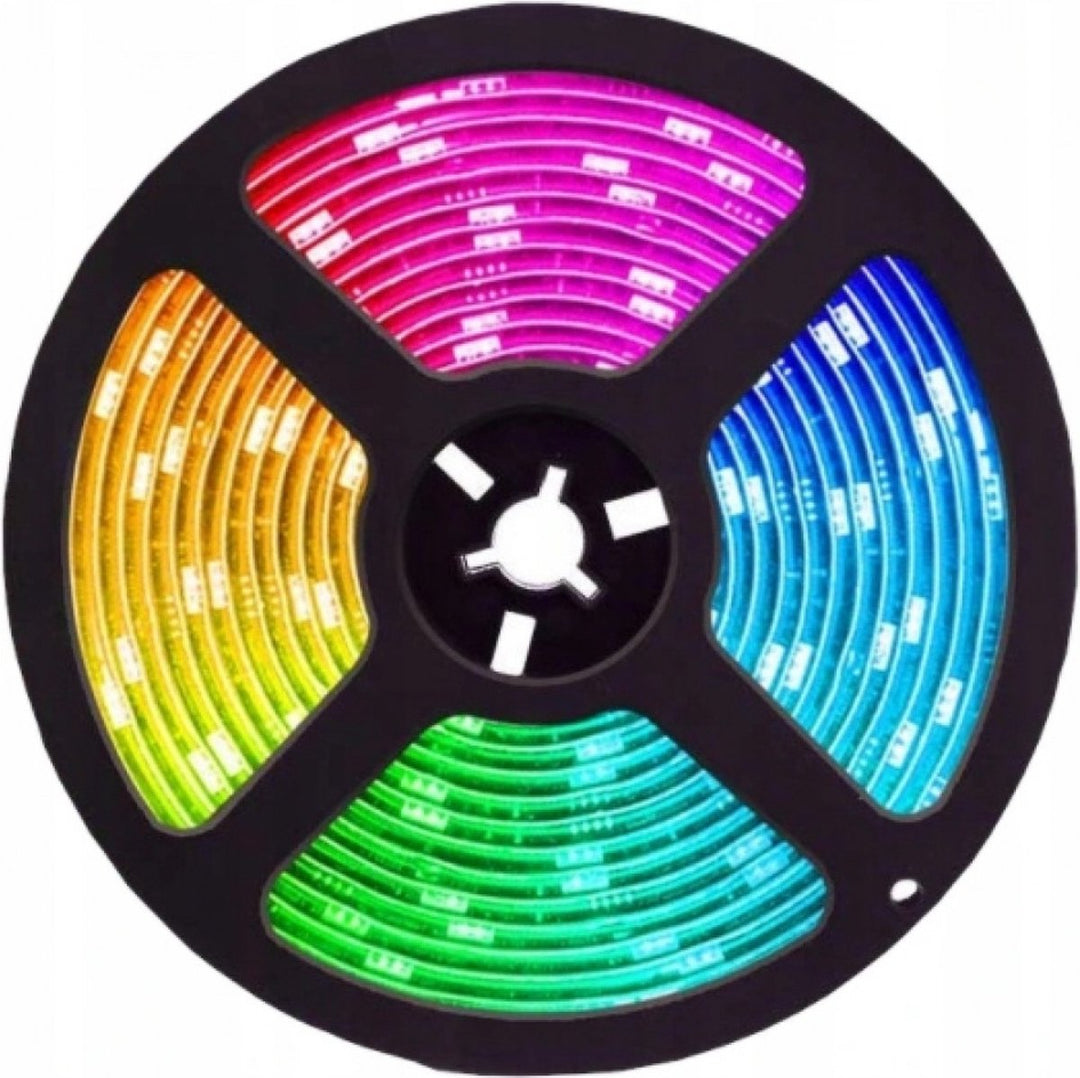 Waterdichte LED Strip 5 meter RGB Kleuren met Afstandsbediening - IP44 Waterdicht - 300 LED&
