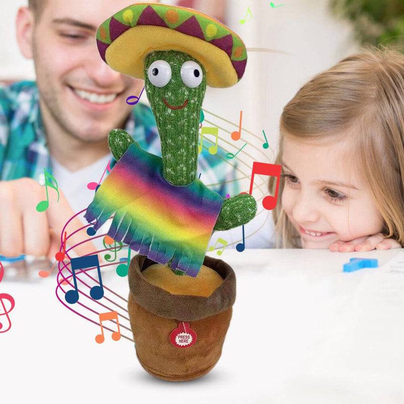 Oplaadbare Dansende Cactus Met 120 TikTok Liedjes Incl. USB - Pratende Cactus - Dancing Cactus - Cactus Speelgoed