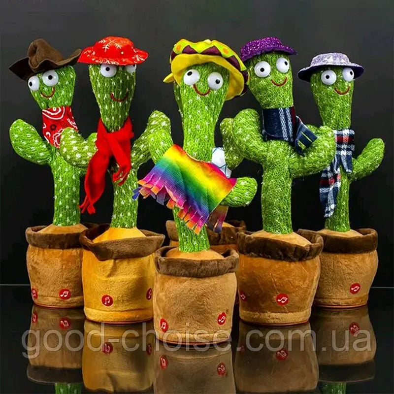 Oplaadbare Dansende Cactus Met 120 TikTok Liedjes Incl. USB - Pratende Cactus - Dancing Cactus - Cactus Speelgoed