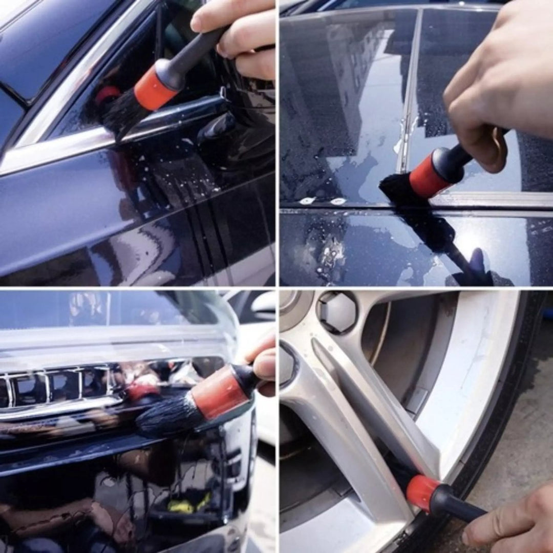 Xtrobb Detailing Borstels 5 Stuks met Doek - Perfecte Autoverzorging