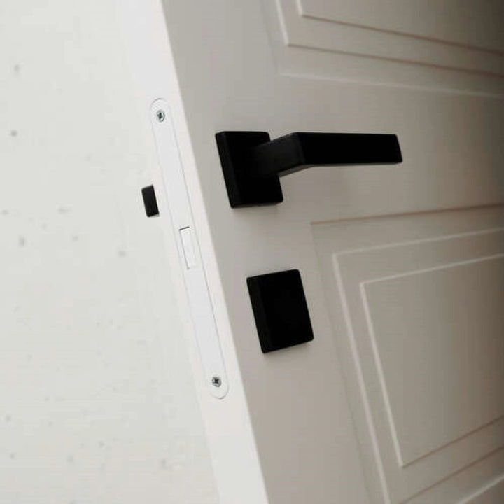 Ruhhy Zwarte Matte Deurklink voor Binnendeuren - Stijlvol en Functioneel