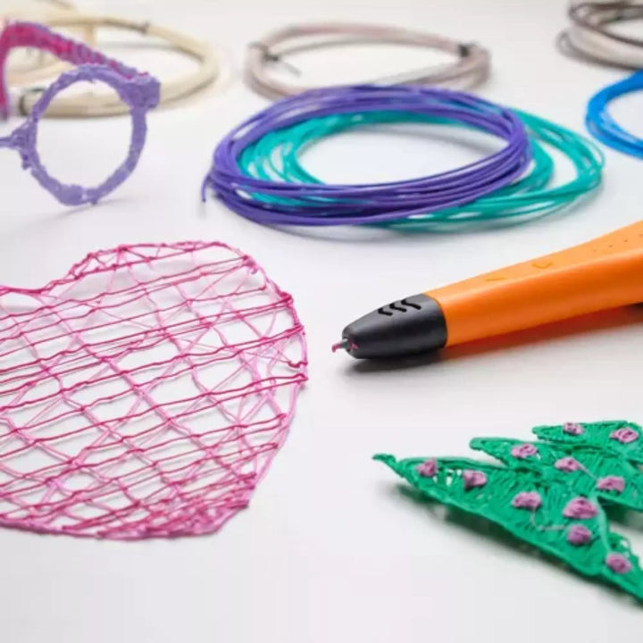 Kruzzel PLA 3D Filamenten Set - 90m Kleurrijk en Milieuvriendelijk Filament - 30 Kleuren