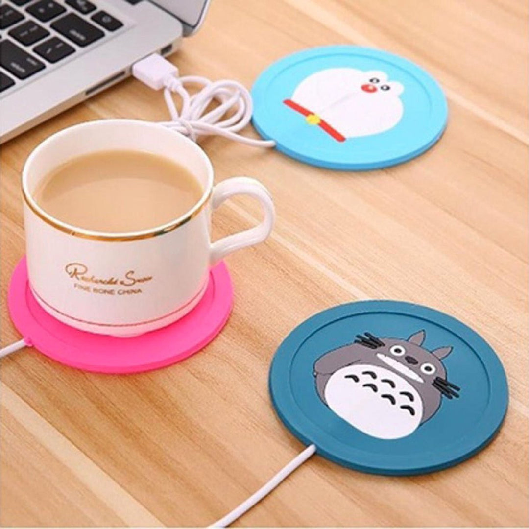 USB Beker Verwarmer - Lichtblauw Kat