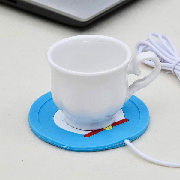 USB Beker Verwarmer - Lichtblauw Kat