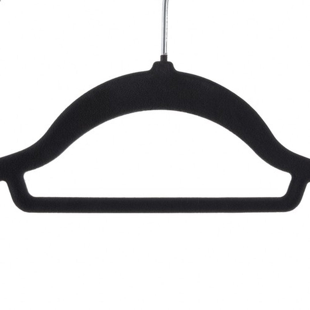 Ruhhy Kledinghangers 20 stuks in Zwart Velvet - Stijlvolle Garderobe Oplossing