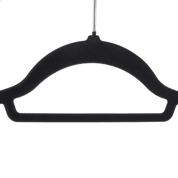 Ruhhy Kledinghangers 20 stuks in Zwart Velvet - Stijlvolle Garderobe Oplossing