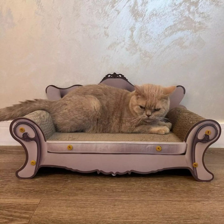 Purlov Krabpaal Sofa – Luxe Krabmeubel Sofa voor Katten – MDF en Karton