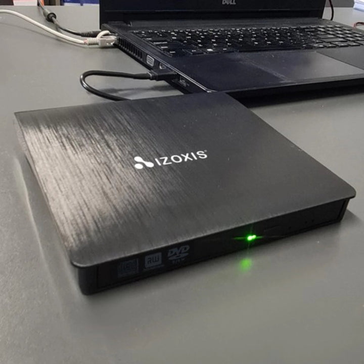 Izoxis CD/DVD Brander Extern – Plug &amp; Play – Voor Windows en Mac