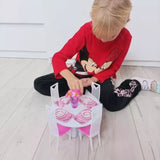 Ruhhy Grote Meubelset voor Poppenhuizen - Complete Set met Tafel, Stoelen, Servies & Meer