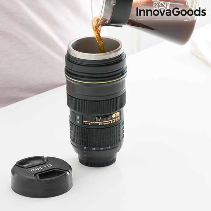 InnovaGoods - Thermische Beker met Deksel - Drinkbeker - Meervoudig gebruik: Mok, Thermos, Potloodhouder, Kan, Bloempot...