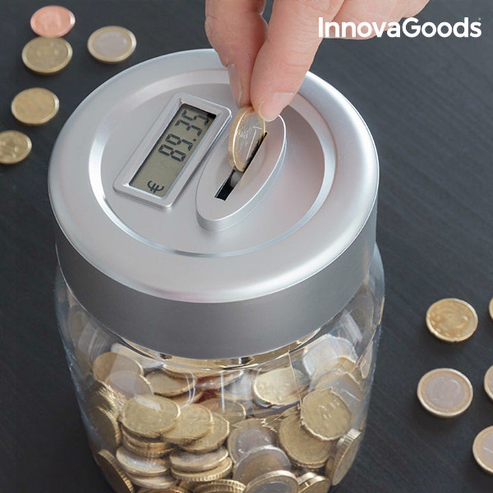 Innovagoods® Elektrische Spaarpot - Spaarpot Met Teller - Tellende Spaarpot - Spaarvarken Digitaal - LCD Scherm