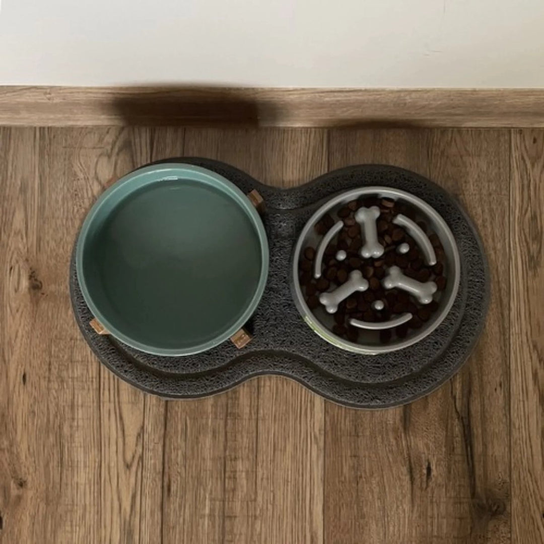 Purlov Grijze voerbakmat voor honden en katten