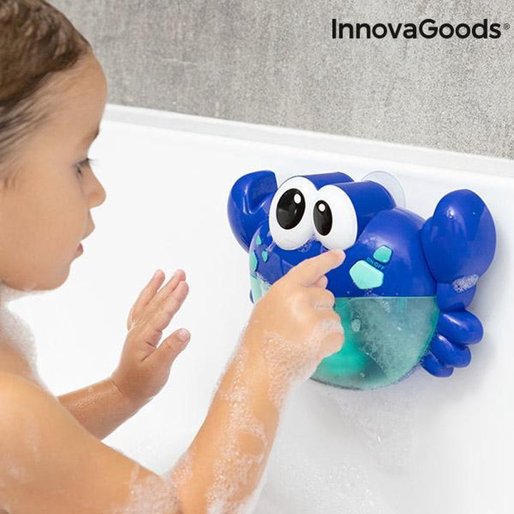 InnovaGoods - Badspeelgoed - Badspeeltjes - - Muzikale Krab met Zeepbellen voor het Bad - 12 Kindermelodieën - met 3 Zuignappen