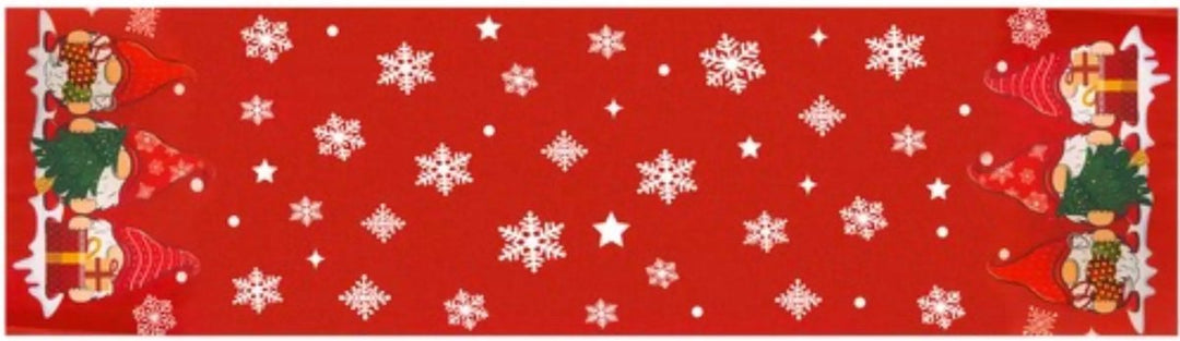 Ruhhy Feestelijke Tafelloper met Kabouterpatroon - Perfect voor Kerst