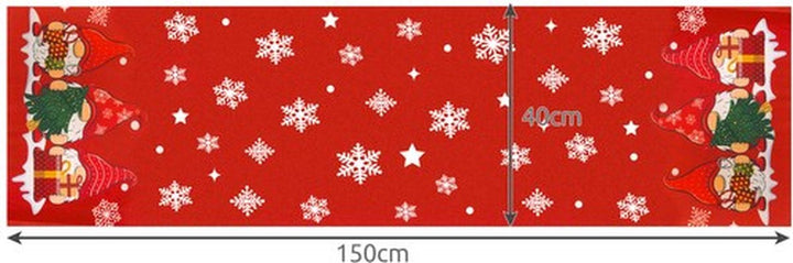 Ruhhy Feestelijke Tafelloper met Kabouterpatroon - Perfect voor Kerst