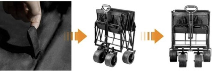 Gardlov Opvouwbare Transportkar - 100 kg Draagkracht, Draaibare Wielen