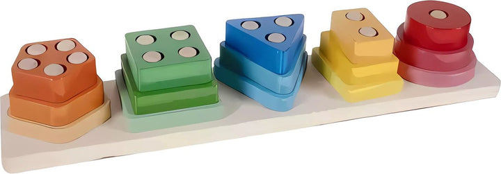 Houten Sorteerspel Puzzel - Pegboard