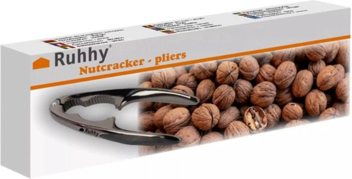 Ruhhy Stalen Notenkraker met Softgrip - Ideaal voor Walnoten &amp; Hazelnoten