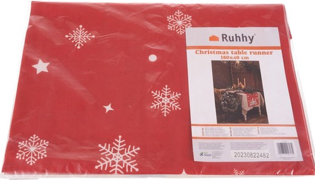 Ruhhy Feestelijke Tafelloper met Kabouterpatroon - Perfect voor Kerst