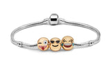 Emoticon Armband - 3 kralen