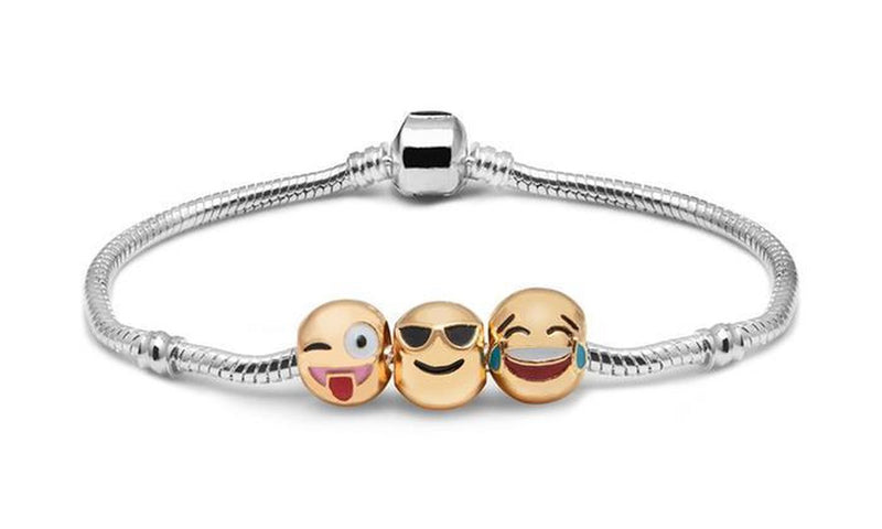 Emoticon Armband - 3 kralen