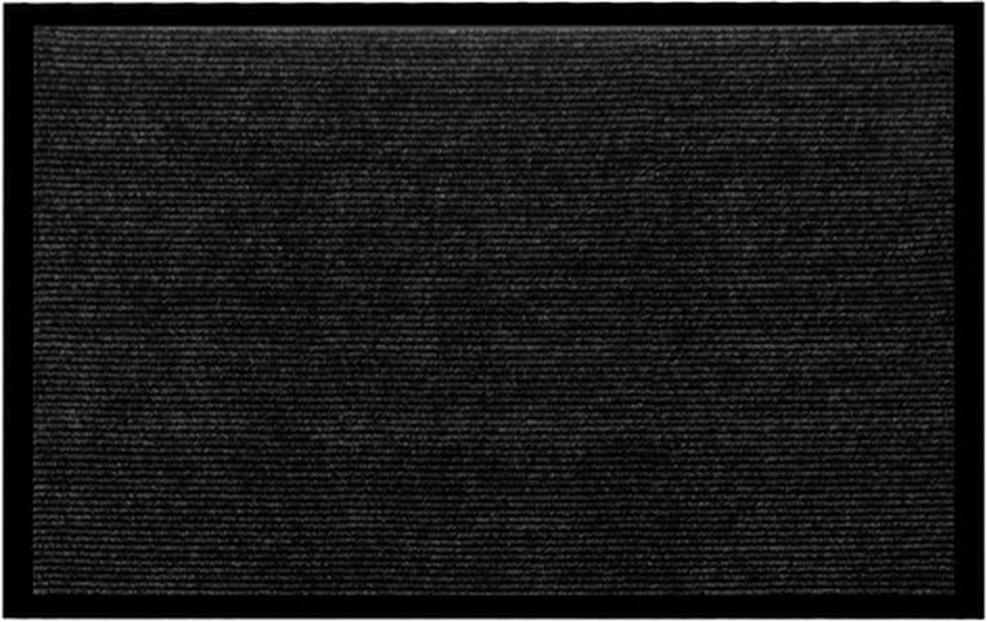 Deurmat 60X90 cm - Droogloopmat binnen en buiten - Antislip Deurmat - Deurtapijt- Kwalitatieve Binnenmat - Inloopmat - Deurmatten voor binnen - Deurmat Voordeur - Grijs Zwart