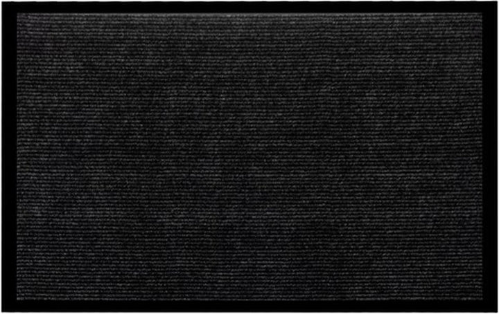 Deurmat 60X90 cm - Droogloopmat binnen en buiten - Antislip Deurmat - Deurtapijt- Kwalitatieve Binnenmat - Inloopmat - Deurmatten voor binnen - Deurmat Voordeur - Grijs Zwart