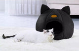 Purlov Plush Cat Bed - Luxe Huisje voor Jouw Kat