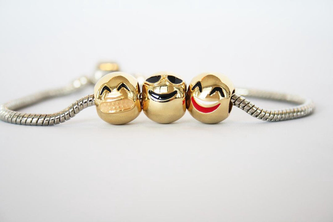 Emoticon Armband - 3 kralen