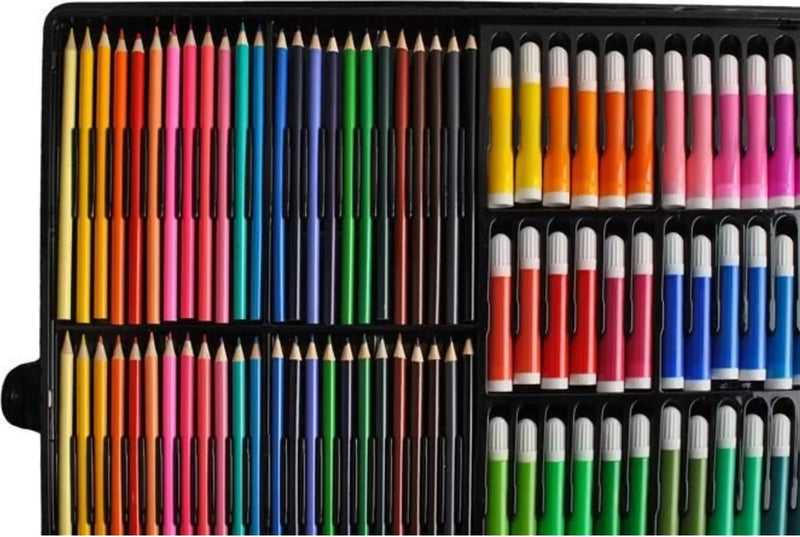 XXL Professionele kleurpotloden - Tekendoos 288 delig - Kleurdoos - Potlodendoos-Tekenset - Stiften