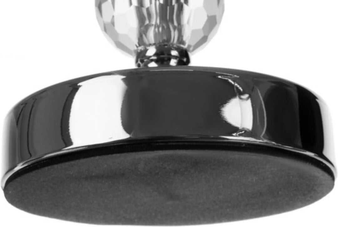 Ruhhy Glamour Kaarsenhouder Set - 3 Maten - Kristal Versierd - Perfect voor Luxe Decoratie