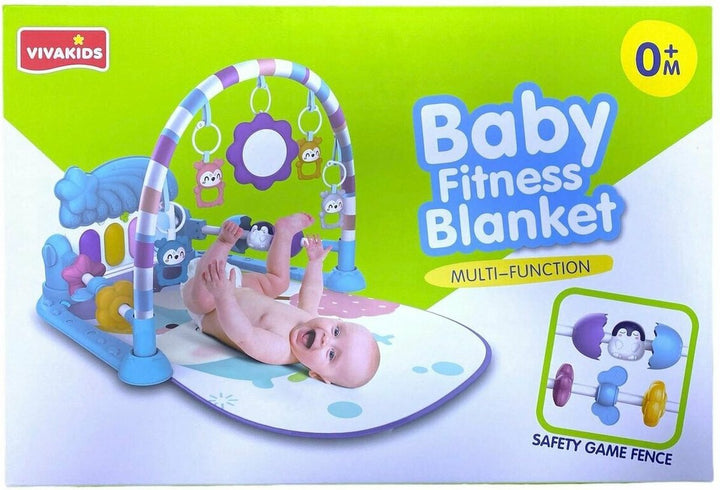 Baby fitness deken - Baby speelmat &amp; Piano - Baby gymtapijt incl. speeltjes - VivaKids