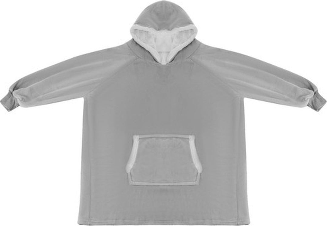 Sweatshirt XXL - Hoodie Deken - Oversized Hoodie Draagbare Deken - Super Zacht Warm en Comfortabel - Premium Kwaliteit Materiaal - Uniseks - Voor Volwassenen en Kinderen - Zorgeloos Wassen - Grijs