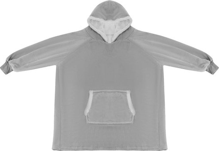 Sweatshirt XXL - Hoodie Deken - Oversized Hoodie Draagbare Deken - Super Zacht Warm en Comfortabel - Premium Kwaliteit Materiaal - Uniseks - Voor Volwassenen en Kinderen - Zorgeloos Wassen - Grijs