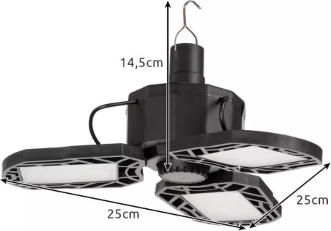 Trizand Solar Campinglamp - 3000 lm, 4 Lichtmodi &amp; Oplaadbaar