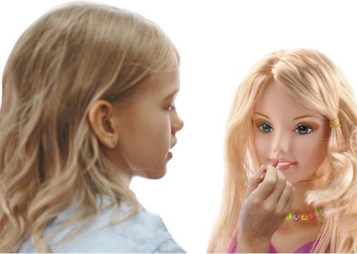 Kruzzel Hair Styling Head + Accessoires - Creatieve Haarstijlen voor Kinderen