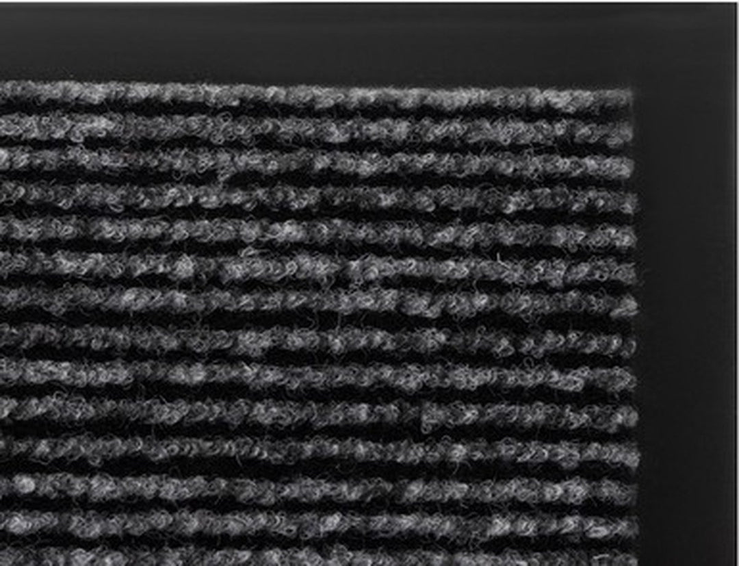 Deurmat 60X90 cm - Droogloopmat binnen en buiten - Antislip Deurmat - Deurtapijt- Kwalitatieve Binnenmat - Inloopmat - Deurmatten voor binnen - Deurmat Voordeur - Grijs Zwart