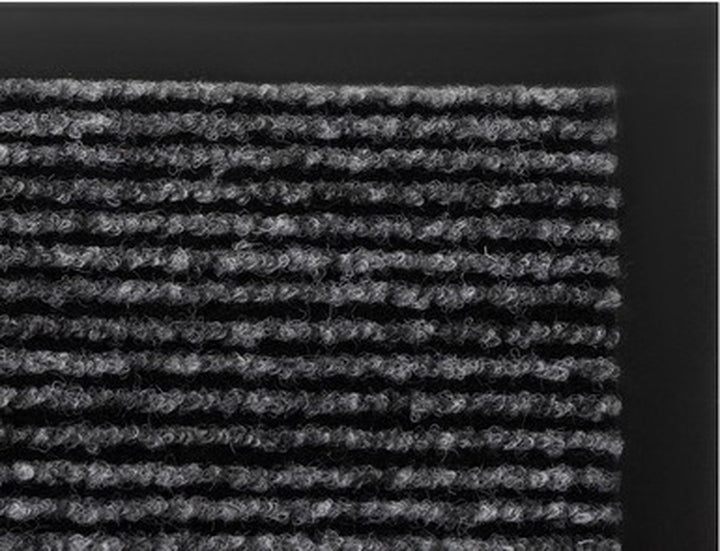 Deurmat 60X90 cm - Droogloopmat binnen en buiten - Antislip Deurmat - Deurtapijt- Kwalitatieve Binnenmat - Inloopmat - Deurmatten voor binnen - Deurmat Voordeur - Grijs Zwart