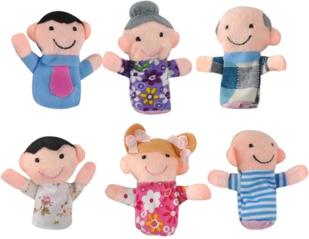 Kruzzel Handvaardigheid speelgoed - set van 6 vingerpoppen