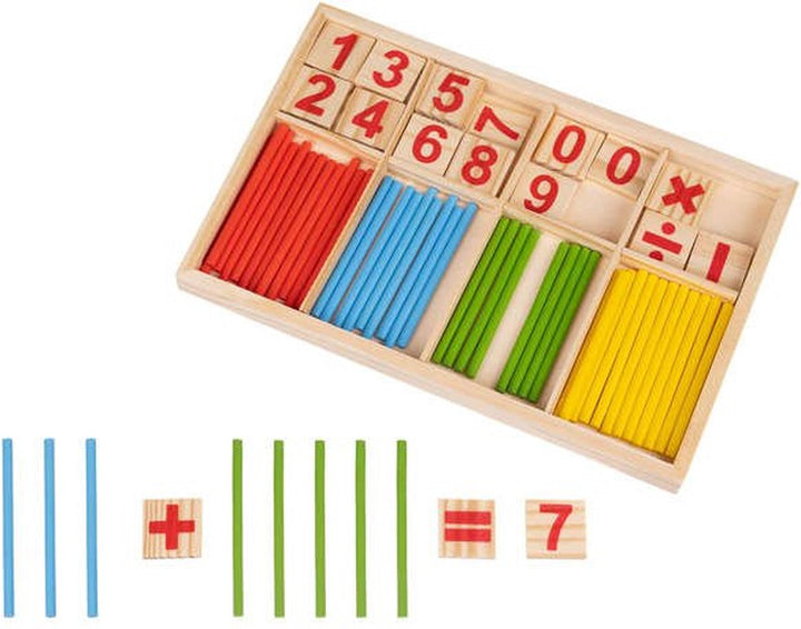 Houten Teldoos – Leren Rekenen - Montessori speelgoed - Telstok