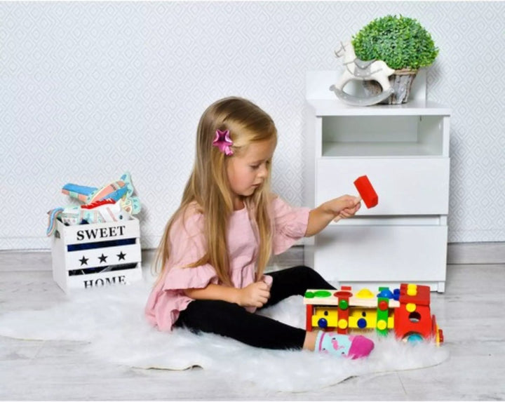 Ruhhy Houten Educatieve Vrachtwagen - Speels en Leerzaam Speelgoed voor Kinderen
